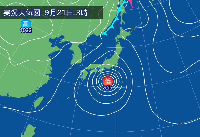 実況天気図