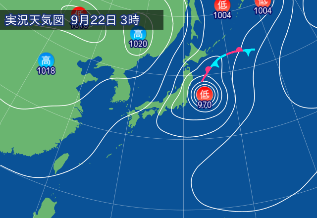 実況天気図