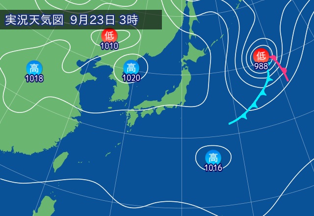 実況天気図