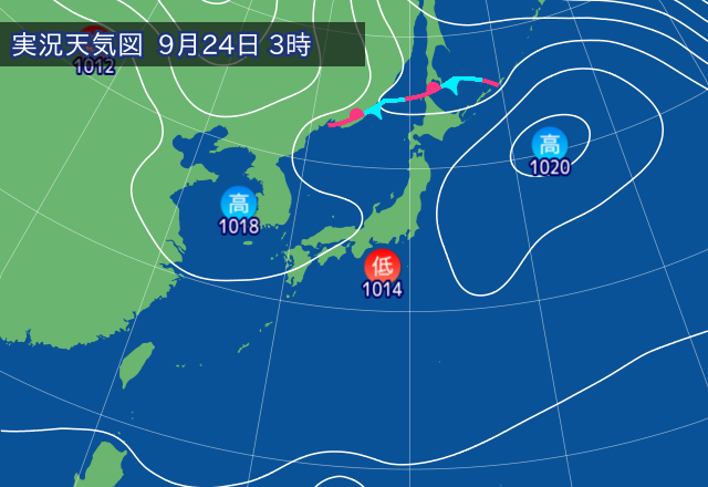 実況天気図