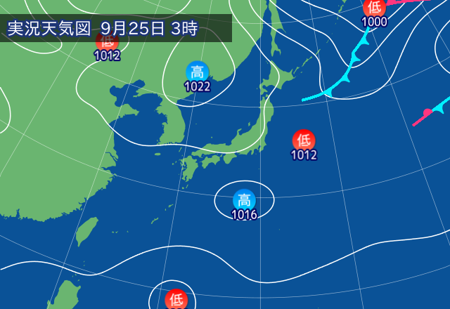 実況天気図