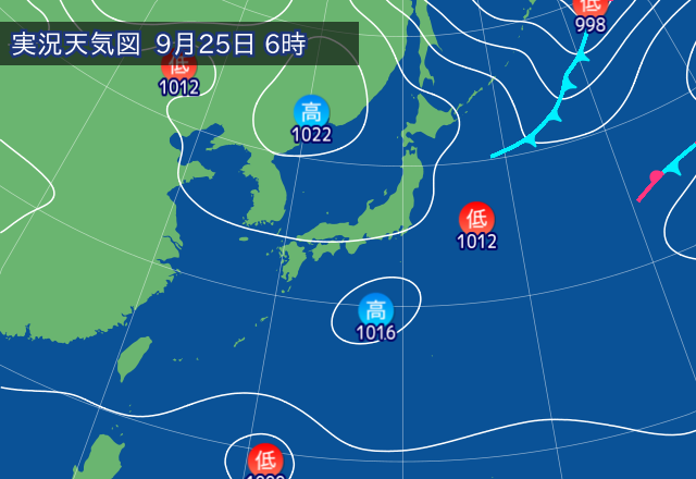 実況天気図