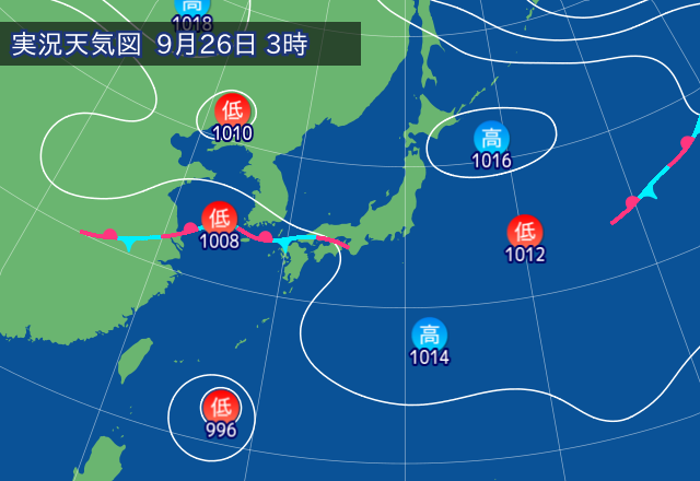 実況天気図