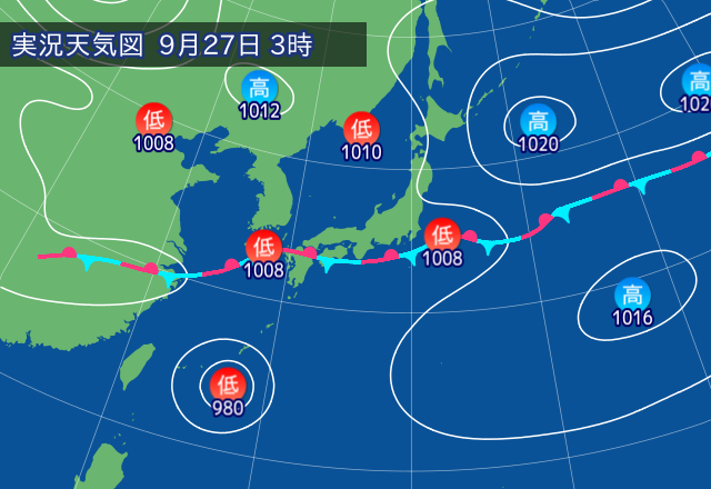 実況天気図