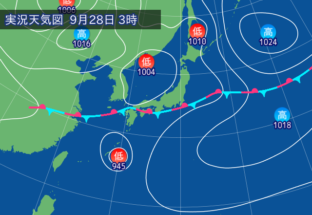 実況天気図