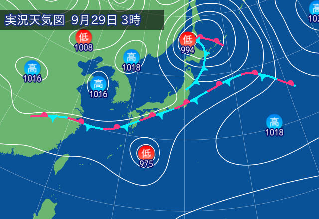 実況天気図