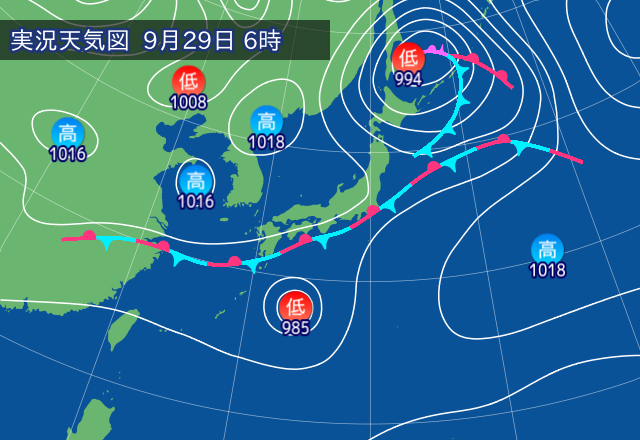 実況天気図