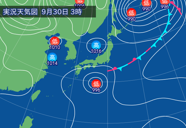実況天気図