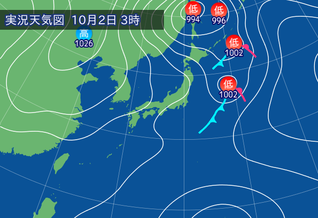 実況天気図