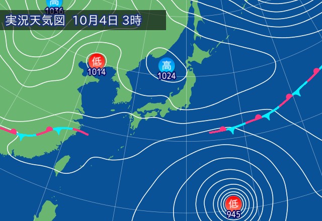 実況天気図
