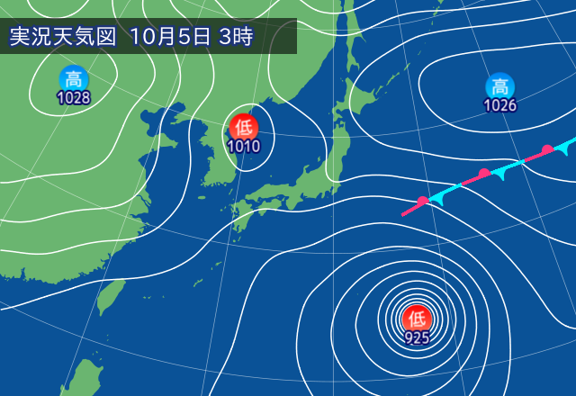 実況天気図