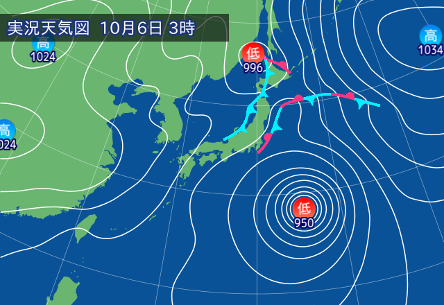 実況天気図