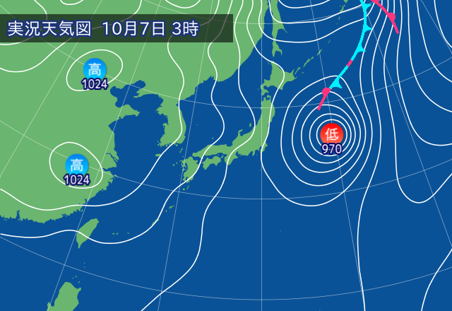 実況天気図