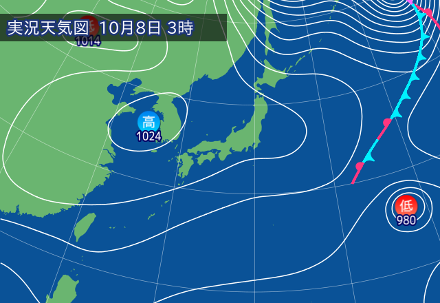 実況天気図