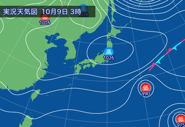 実況天気図