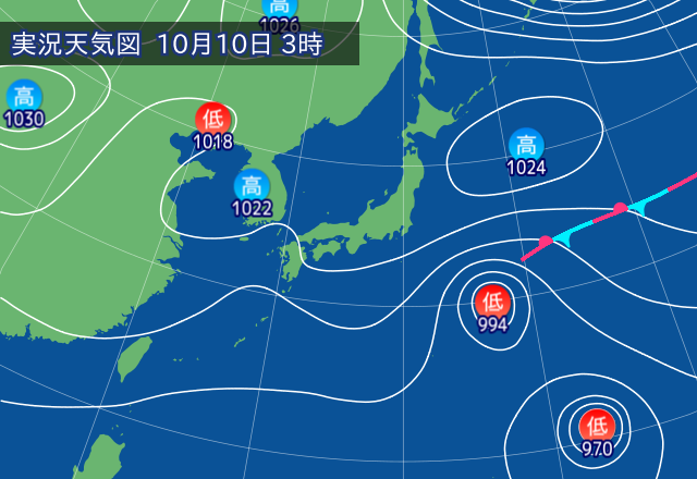 実況天気図