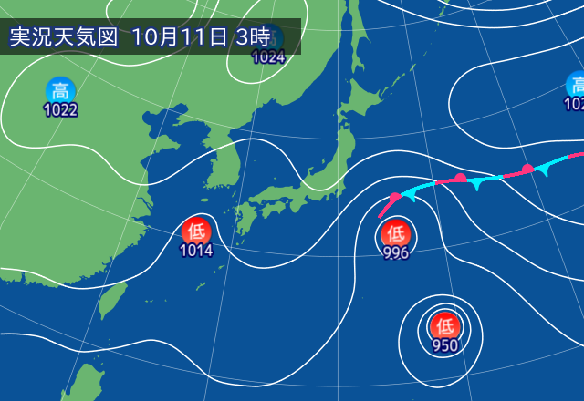 実況天気図