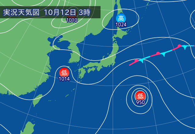 実況天気図