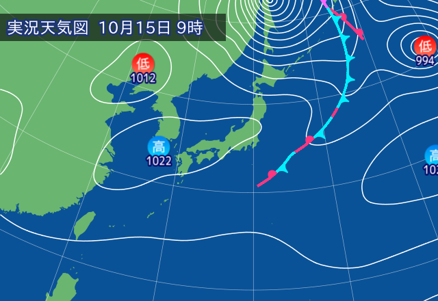 実況天気図