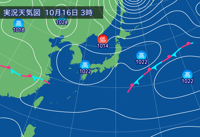 実況天気図