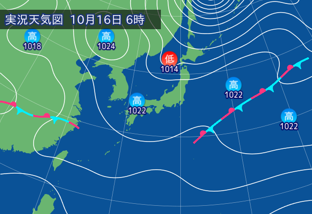実況天気図