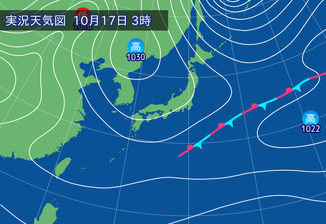 実況天気図