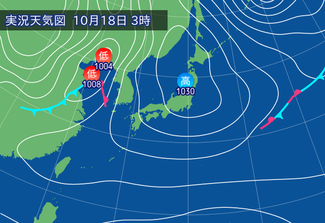 実況天気図