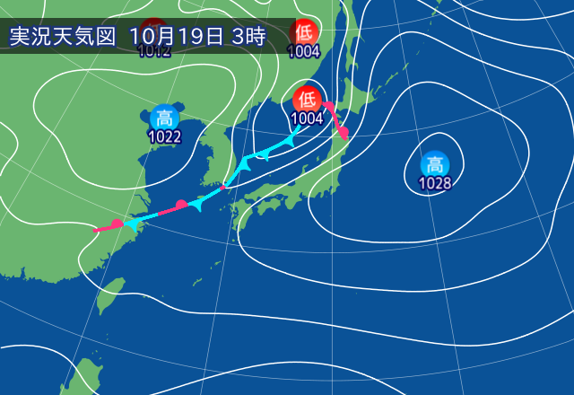 実況天気図