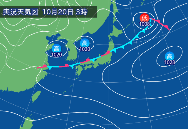 実況天気図