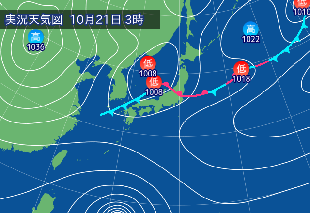 実況天気図