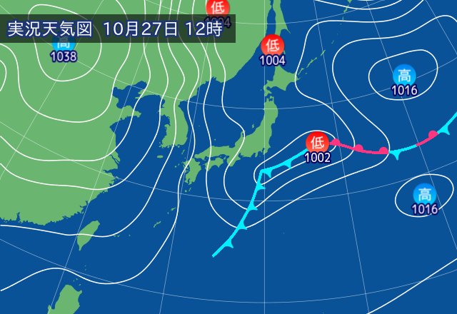 実況天気図
