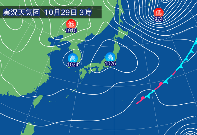 実況天気図