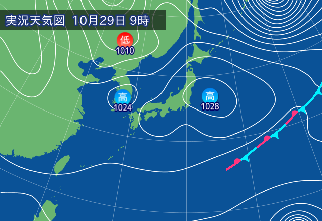 実況天気図