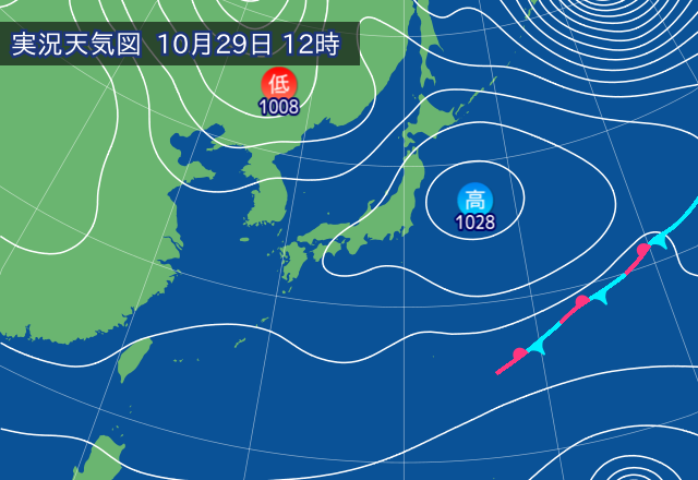 実況天気図
