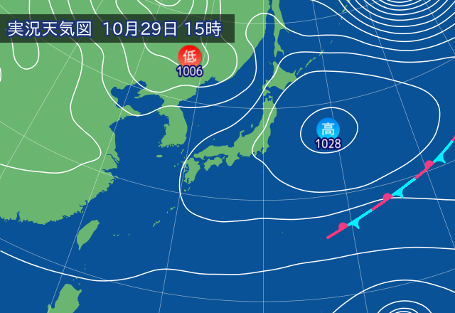実況天気図