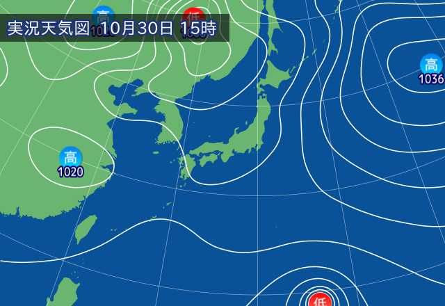 実況天気図