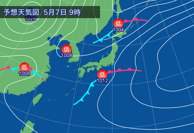 予想天気図