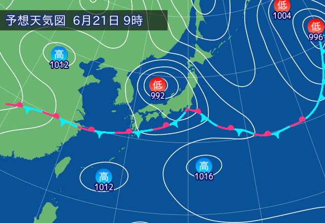 予想天気図