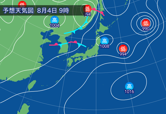 予想天気図
