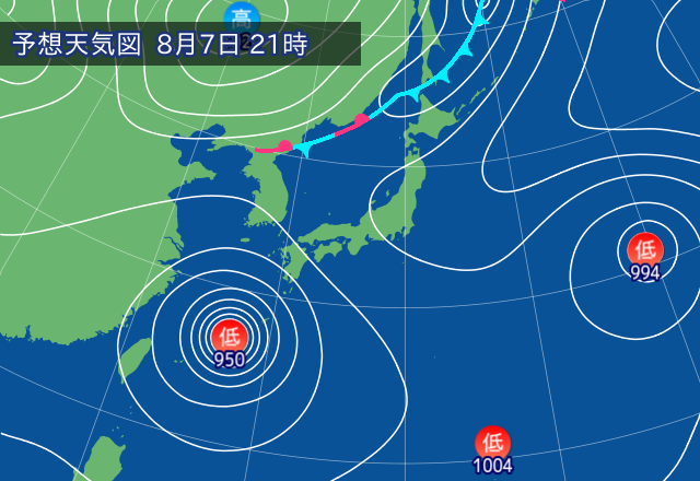 予想天気図