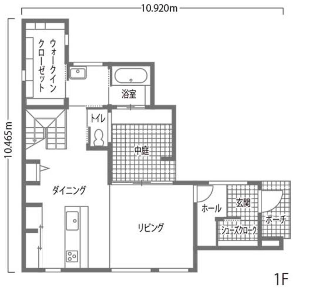内田建設 豊橋市　高台のデザインハウス 1階