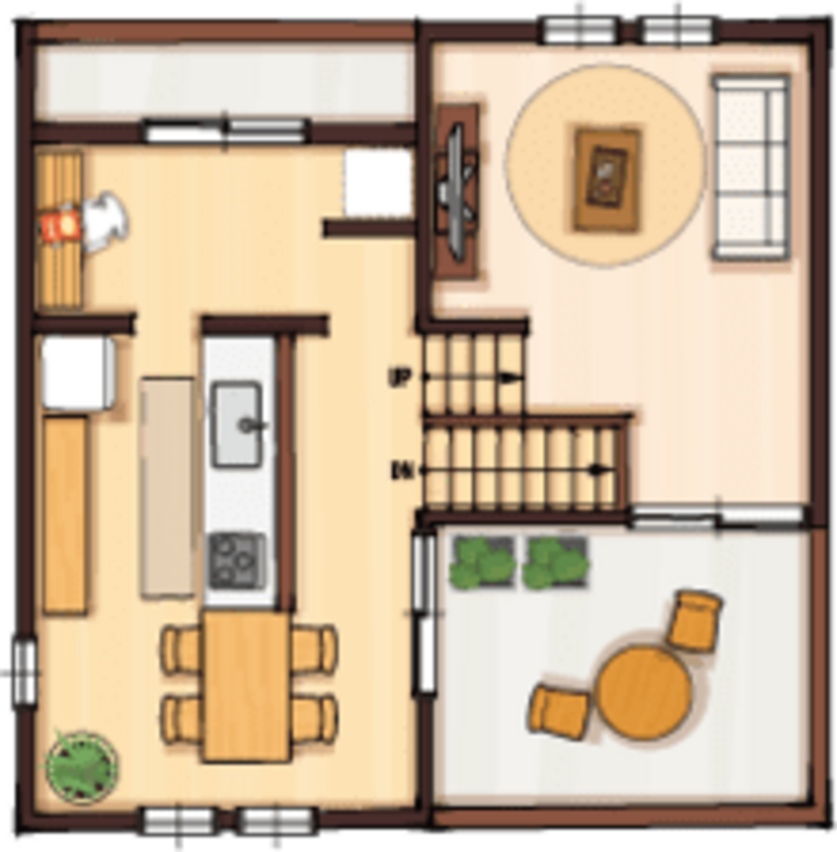 大和建設／BinO西尾南 BinO【MiMi】女性目線の工夫が光る27坪の家 2階