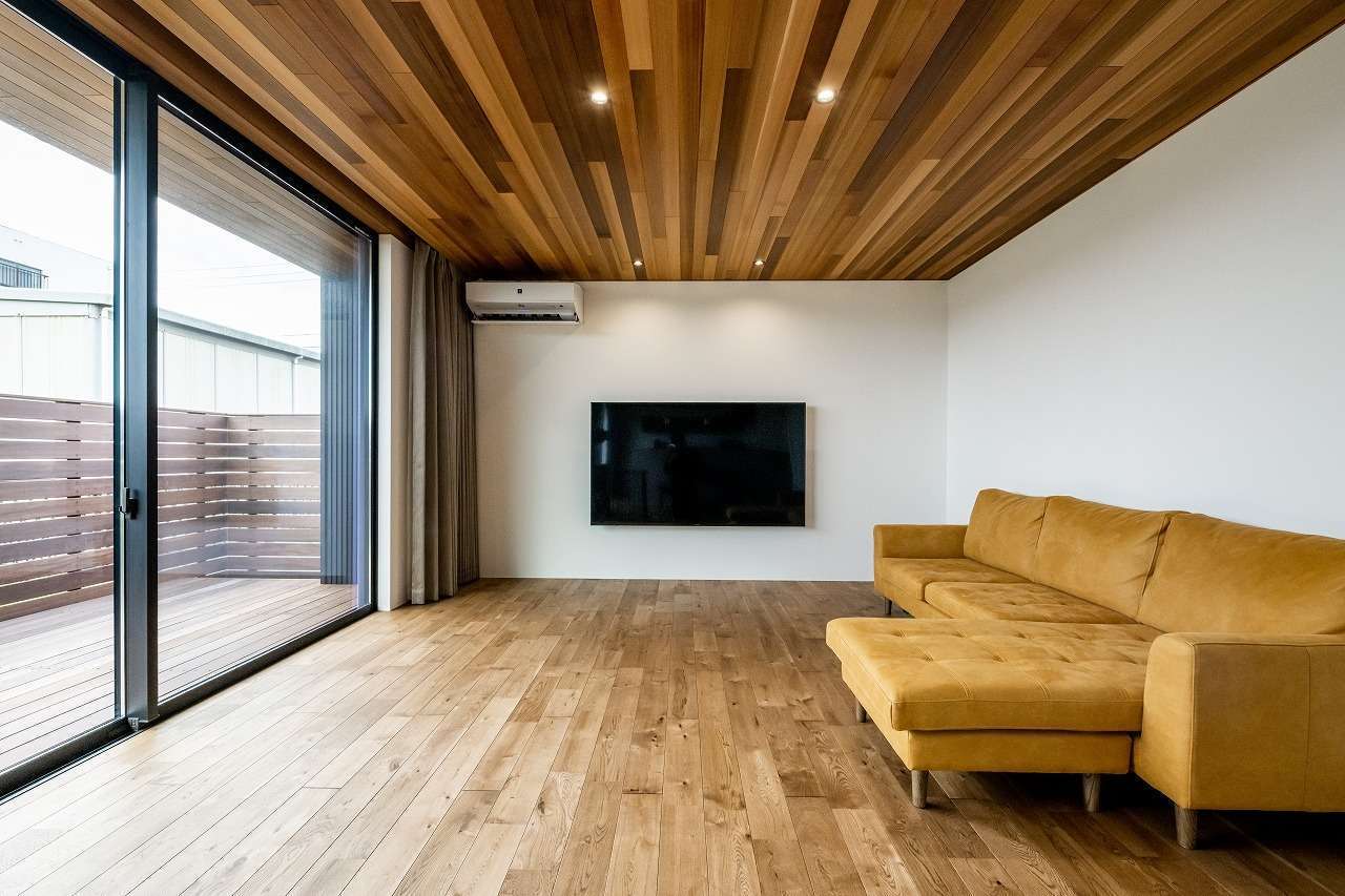 アーキテックス【デザイン住宅、省エネ、平屋】大開口のあるリビング