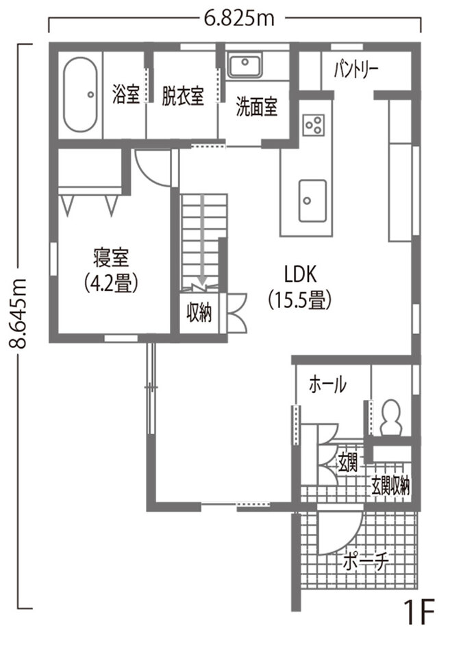 内田建設 豊川市　シンプルな中にこだわりが詰まった家 1階