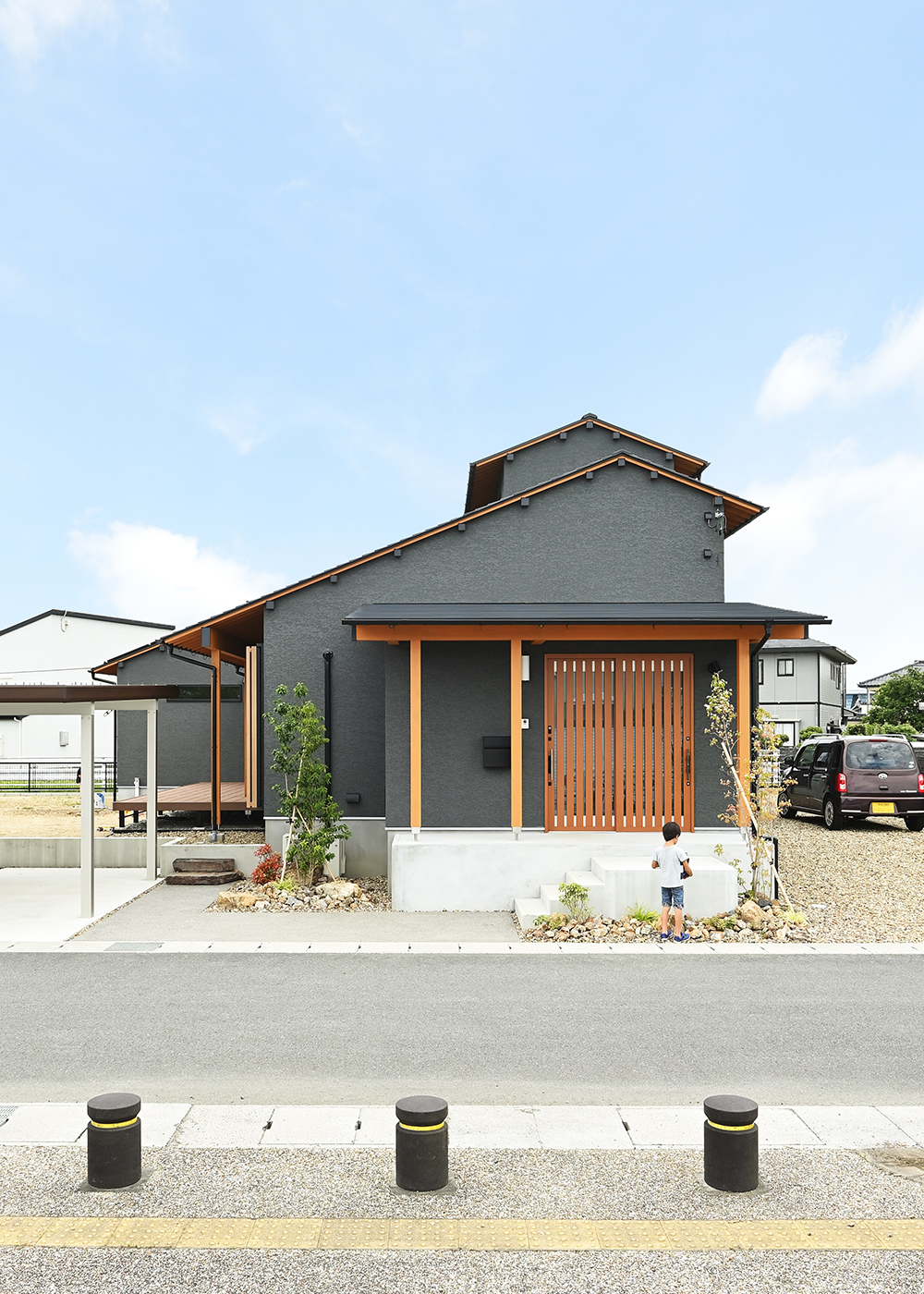 Yamaguchi Design 【自然素材、間取り、スキップフロア】外観
