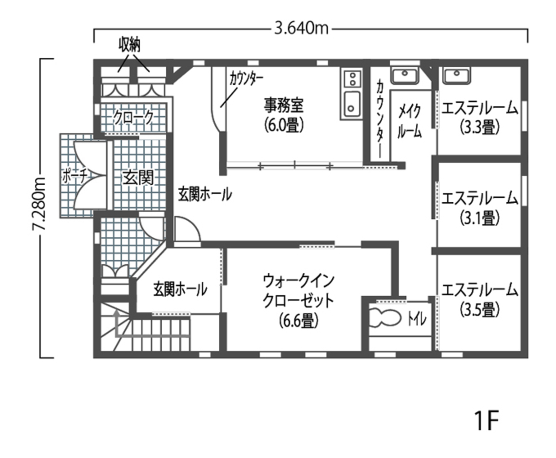 藤田工務店 サロンが併設されている「自然との調和」したお家 1階