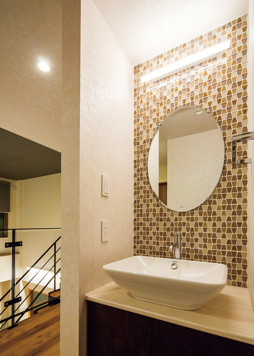 -delphi- デルフィ（藤井建築事務所） 【デザイン住宅、建築家、鉄骨鉄筋コンクリート構造】手洗い場