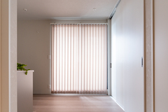 バルコニー前のゆとりのあるフリースペース。
