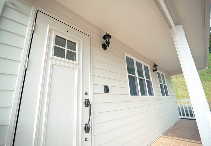 心地よいカバードポーチは、家族で「外」を楽しむためのプラスアルファのスペース