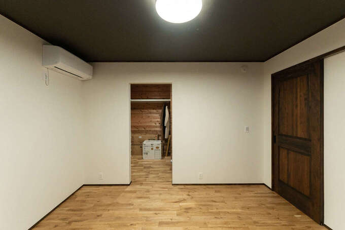 ウォークインクローゼットのある主寝室